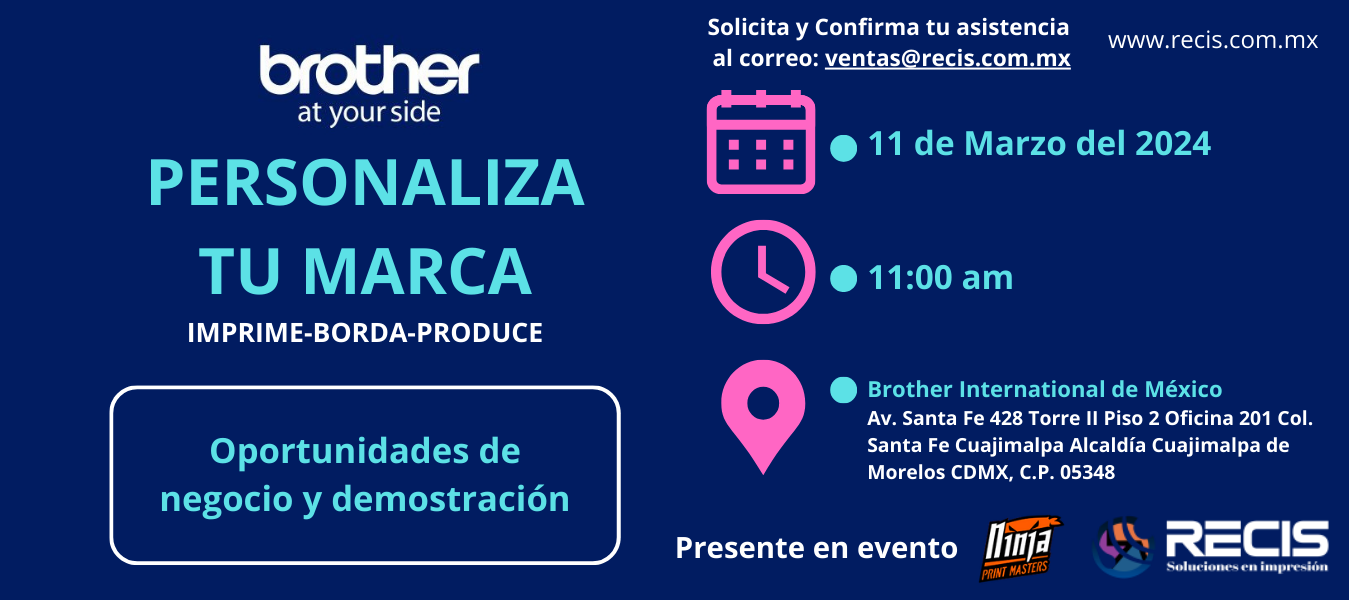 Expo Brother Marzo 2024 Ciudad de México CDMX
